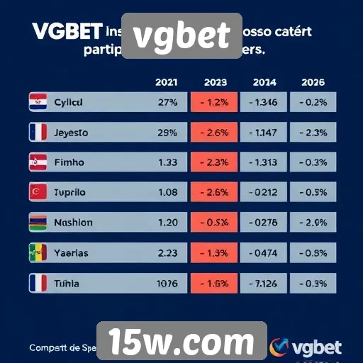 Estatísticas de participação dos usuários no vgbet